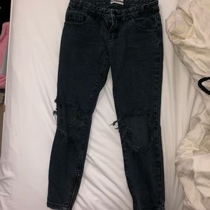OneTeaspoon distressed black jeans